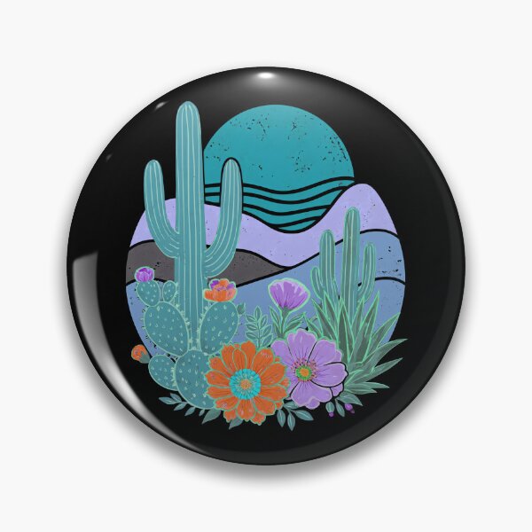 Item preview, Boho Desert Sunset Cactus Bloom designed and sold by CatYellowSpart.