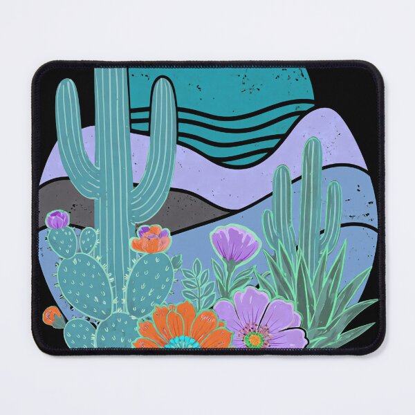 Item preview, Boho Desert Sunset Cactus Bloom designed and sold by CatYellowSpart.