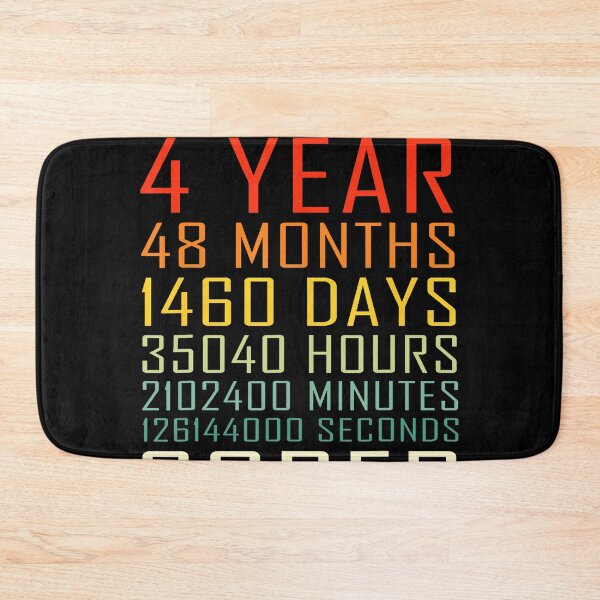 Item preview, 4 Year Sobriety Anniversary Vintage 4 Years Sober designed and sold by ColleenOH.