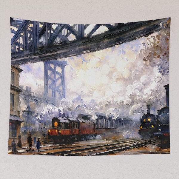 Item preview, Saint-Lazare Station, Exterior View 3 designed and sold by artdesignsnow.