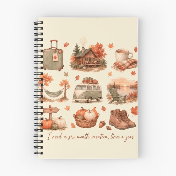 Item preview, I Need A Six Month Vacation Twice A Year Vector T-Shirt Design - Autumn Watercolor Fall Travel Clipart Graphic designed and sold by Rabu10.