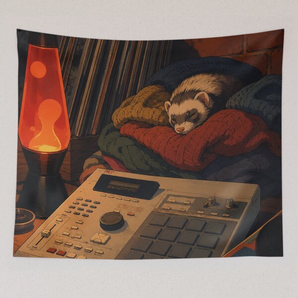 Item preview, Lofi Hip Hop: Amber Beat Nook designed and sold by bapupa.