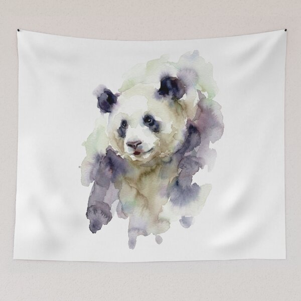 Item preview, Panda Portrait, Sage and Mauve designed and sold by caracatita75.