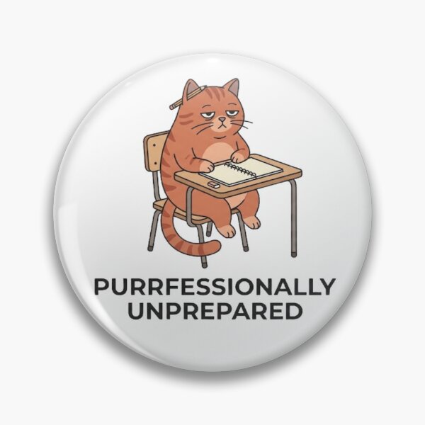 Item preview, Purrfessionally Unprepared - Cat Design designed and sold by RunningWhiskers.