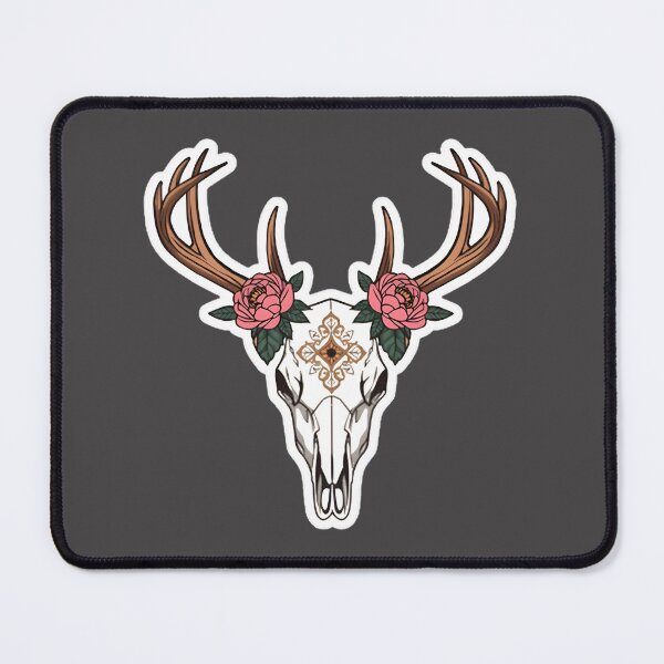 Item preview, Boho Deer Skull Floral Antlers Sticker Western Aesthetic Skull Flower PERFECT GIFT FOR YOU AND FRIENDS designed and sold by Beautyinme.