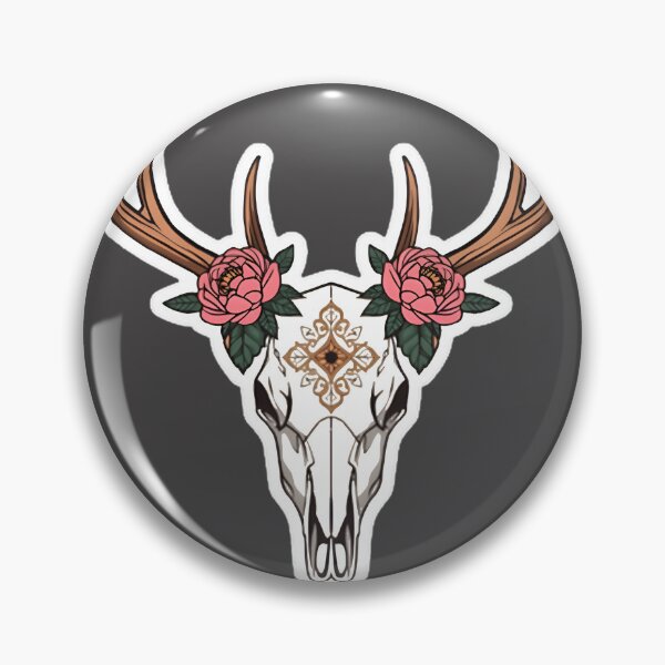 Item preview, Boho Deer Skull Floral Antlers Sticker Western Aesthetic Skull Flower PERFECT GIFT FOR YOU AND FRIENDS designed and sold by Beautyinme.