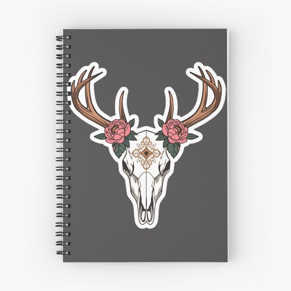 Item preview, Boho Deer Skull Floral Antlers Sticker Western Aesthetic Skull Flower PERFECT GIFT FOR YOU AND FRIENDS designed and sold by Beautyinme.