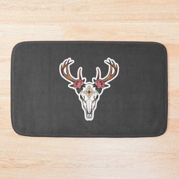 Item preview, Boho Deer Skull Floral Antlers Sticker Western Aesthetic Skull Flower PERFECT GIFT FOR YOU AND FRIENDS designed and sold by Beautyinme.