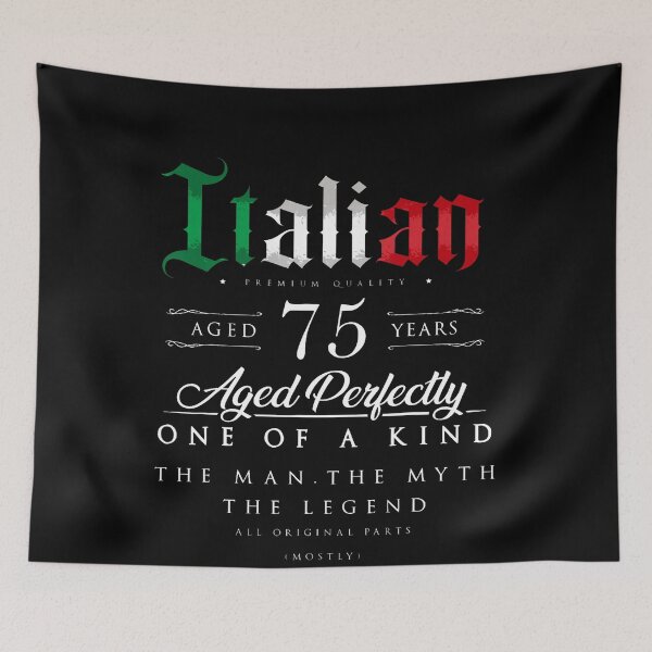 Item preview, 75Th Birthday Gift Italian Age 75 Years Old Born In Italy designed and sold by ColleenOH.