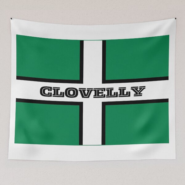Item preview, Clovelly Cobbled Streets Devon Flag designed and sold by S-and-W-4ever.