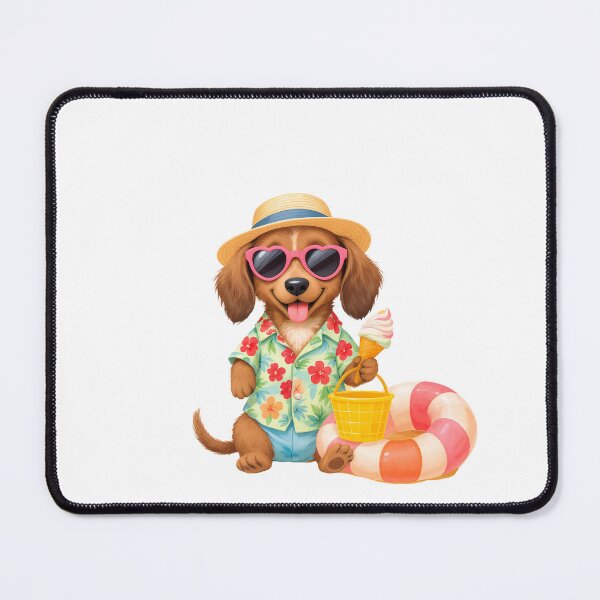 Item preview, Beach Dachshund Art designed and sold by Kedspicedesign.