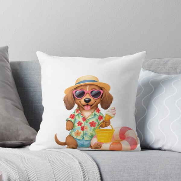 Item preview, Beach Dachshund Art designed and sold by Kedspicedesign.