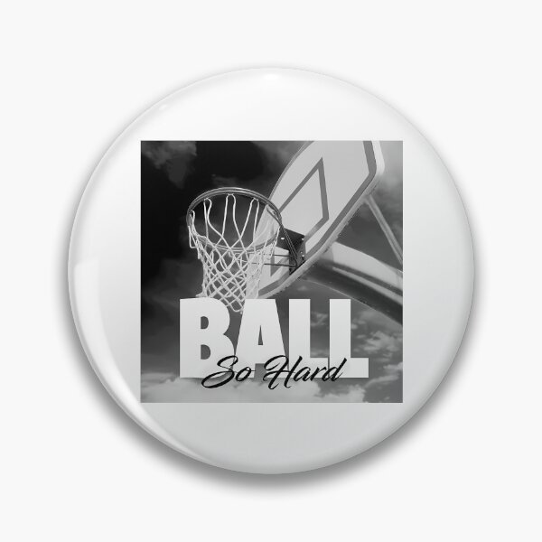 Item preview, Black And White Ball So Hard Vintage Art designed and sold by RoumiArtf.
