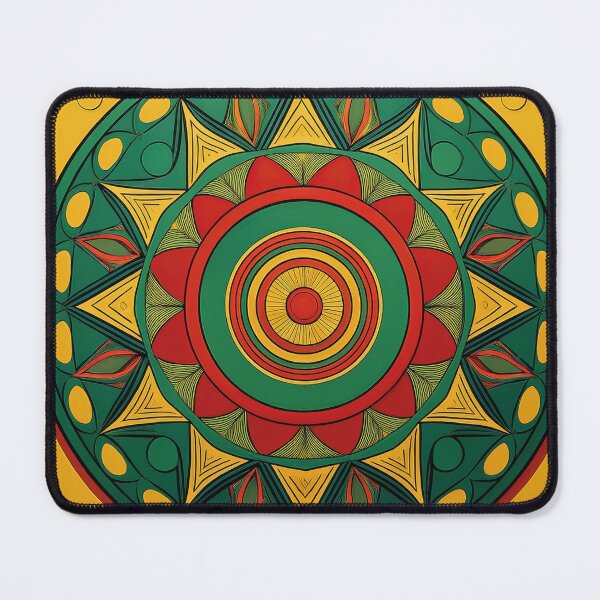 Item preview, African abstract in red,green and yellow designed and sold by Photopat.
