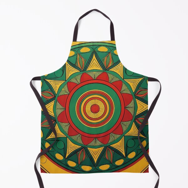 Item preview, African abstract in red,green and yellow designed and sold by Photopat.