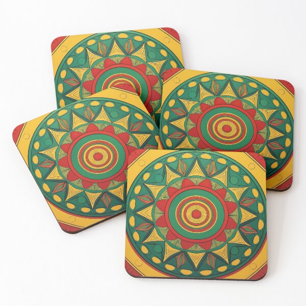 Item preview, African abstract in red,green and yellow designed and sold by Photopat.