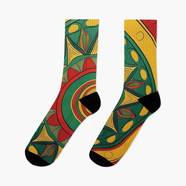 Item preview, African abstract in red,green and yellow designed and sold by Photopat.