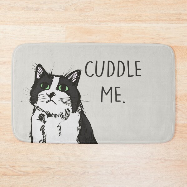 Item preview, Mika: "Cuddle Me" – Cuddly Tuxedo Cat Illustration designed and sold by Francicci.