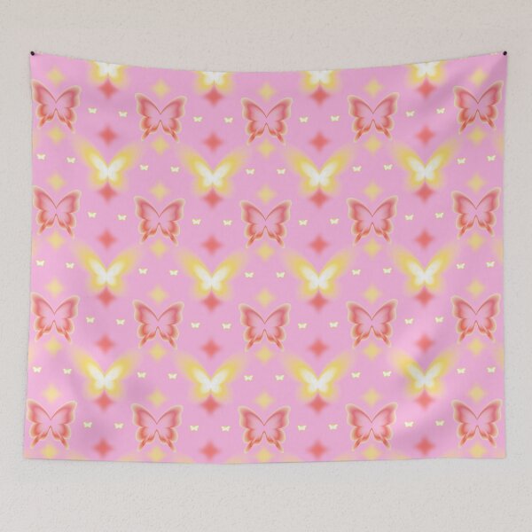 Item preview, Pink Y2K Glowing Butterfly Pattern designed and sold by jianina-alondra.