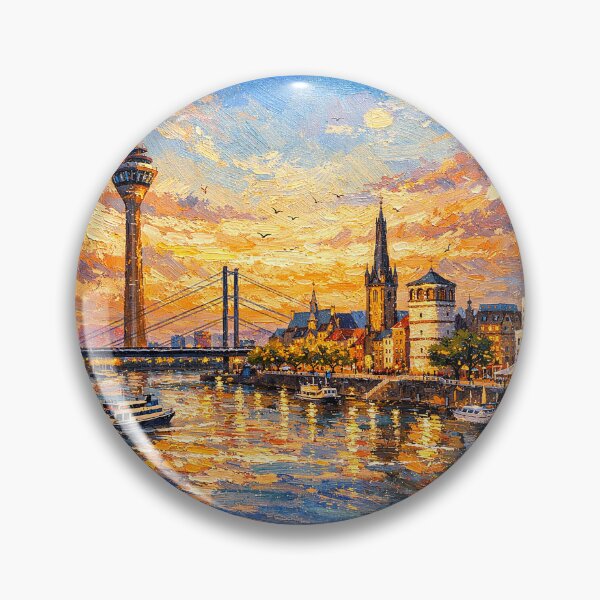 Item preview, A painting of Dusseldorf, Germany – A Beautiful place in Europe. designed and sold by GalleryKauffeld.