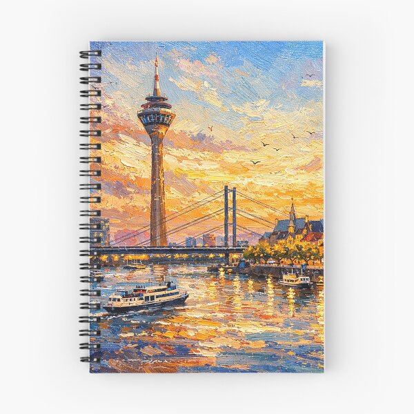 Item preview, A painting of Dusseldorf, Germany – A Beautiful place in Europe. designed and sold by GalleryKauffeld.