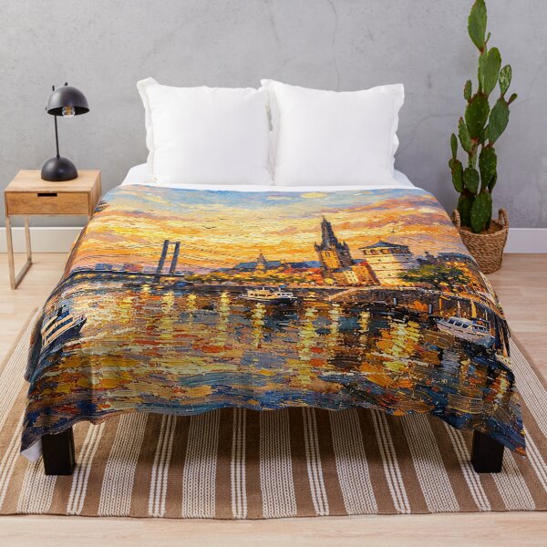 Item preview, A painting of Dusseldorf, Germany – A Beautiful place in Europe. designed and sold by GalleryKauffeld.