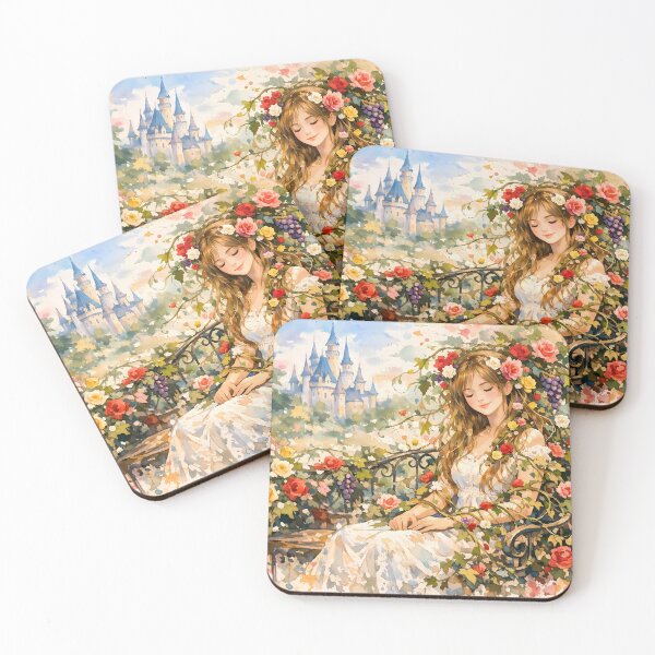 Item preview, Dreamy Garden Castle Scene designed and sold by cuprum.