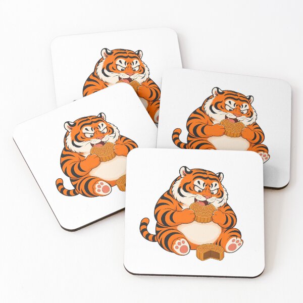 Item preview, Chubby Tiger Biting Mid Autumn Mooncake designed and sold by aigcx.