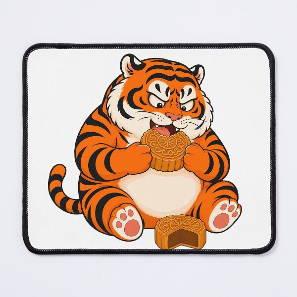 Item preview, Chubby Tiger Biting Mid Autumn Mooncake designed and sold by aigcx.