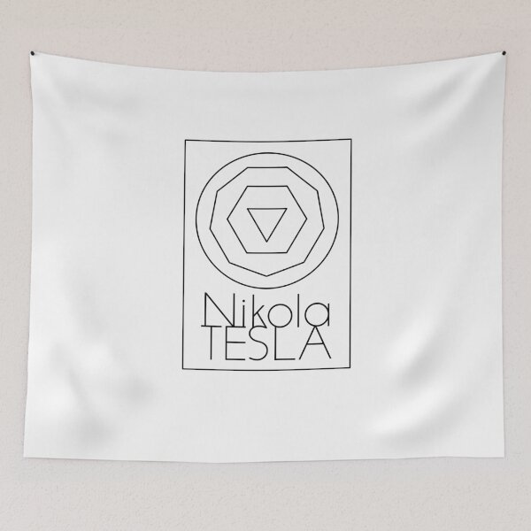 Item preview, Nikola Tesla - Sacred Science Geometric Logo designed and sold by Vil1Coyote.