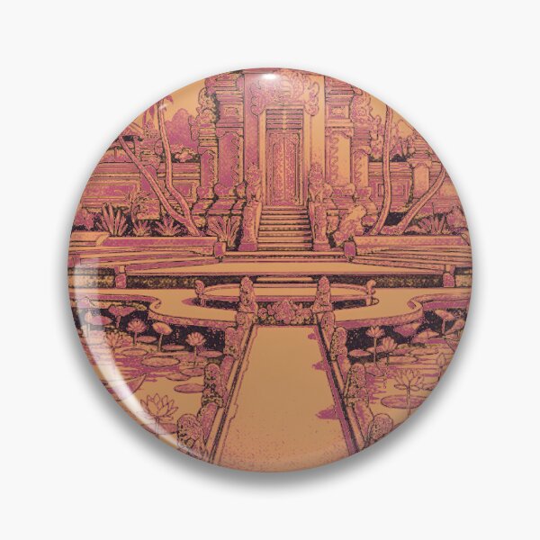 Item preview, Pura Taman Saraswati Bali Vintage Travel Poster designed and sold by Bubblaco.