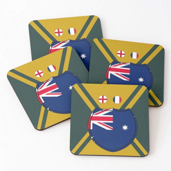 Item preview, Australia Wallabies 2x World Champions - Final vs England & France Crest designed and sold by p-Phictures4.