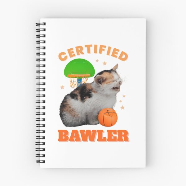 Item preview, Certified Bawler Funny Cat Basketball Baller Meme designed and sold by RoumiArtf.