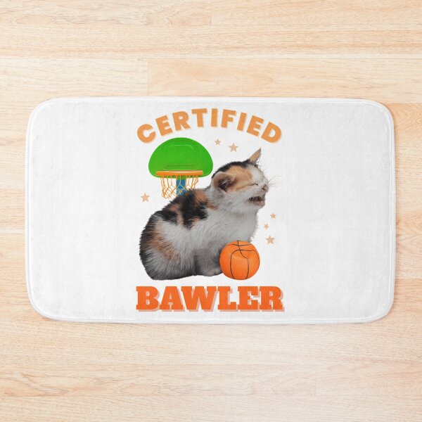 Item preview, Certified Bawler Funny Cat Basketball Baller Meme designed and sold by RoumiArtf.