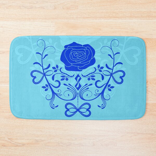 Item preview, Rose ornament, blue designed and sold by RedPoppyStudio.