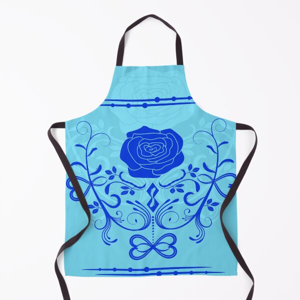 Item preview, Rose ornament, blue designed and sold by RedPoppyStudio.