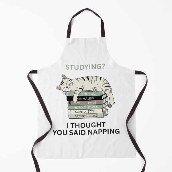 Item preview, Studying? I Thought You Said Napping - Cat Design designed and sold by RunningWhiskers.