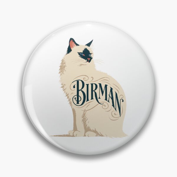 Item preview, Birman Cat Word Art | Typography Cat Silhouette Design designed and sold by AyfuDesigns.