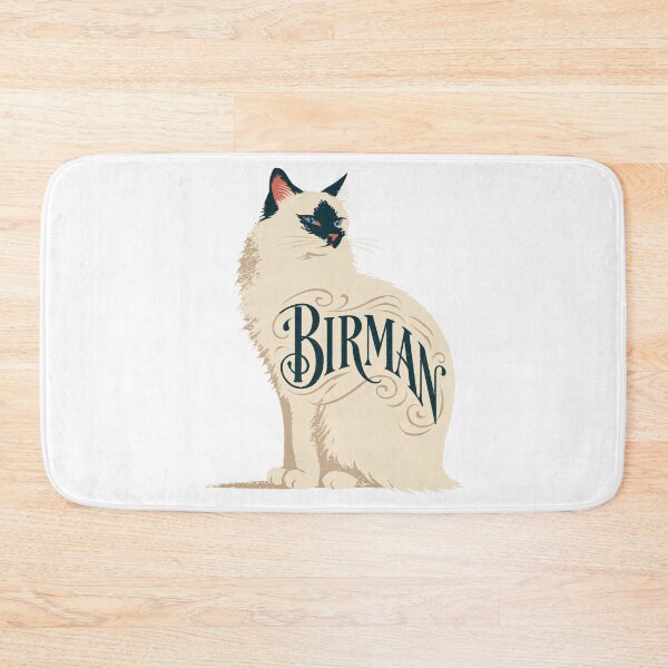 Item preview, Birman Cat Word Art | Typography Cat Silhouette Design designed and sold by AyfuDesigns.
