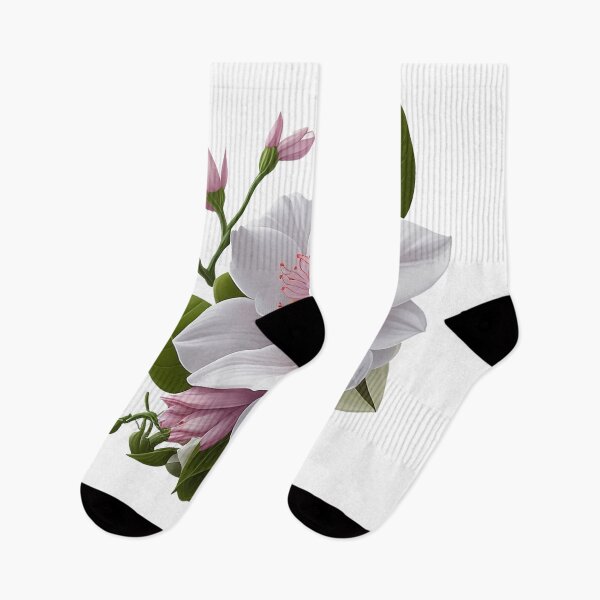Item preview, Soft Pink and White Floral Vector Art with Foliage designed and sold by defieldnarzo.
