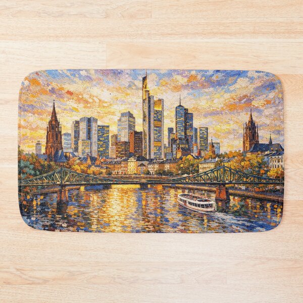 Item preview, A painting of Frankfurt, Germany – A Beautiful place in Europe. designed and sold by GalleryKauffeld.