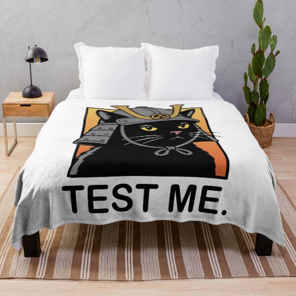 Item preview, Samurai Black Cat - Test Me designed and sold by SakuraHaven.