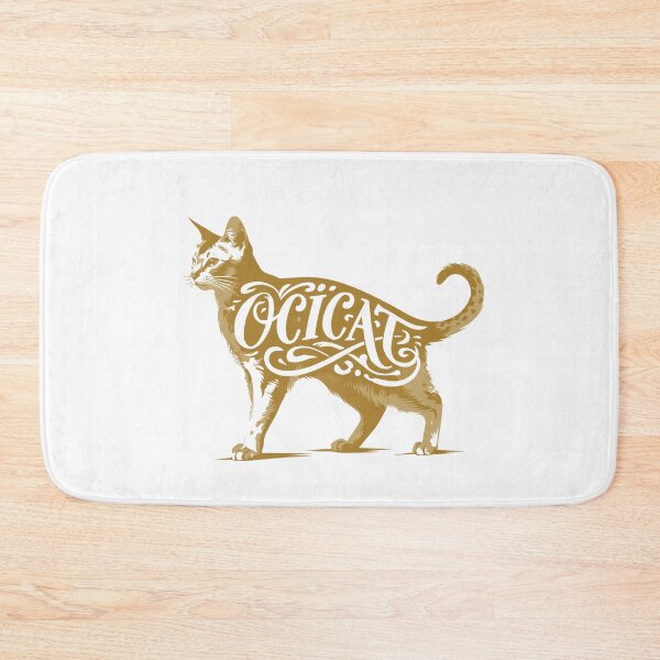 Item preview, Ocicat Word Art | Typography Cat Silhouette Design designed and sold by AyfuDesigns.