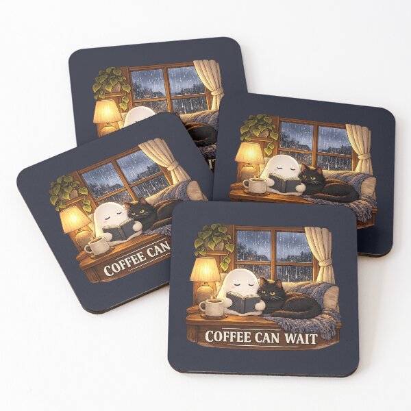 Item preview, Coffee Can Wait designed and sold by QuietNovaShop.