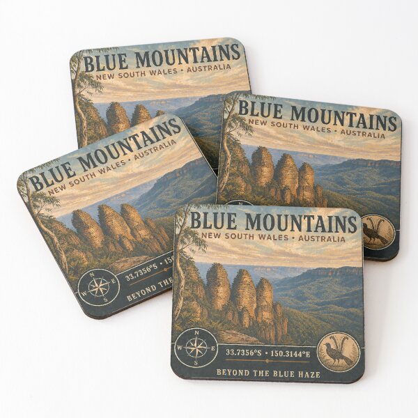 Item preview, Blue Mountains Three Sisters Vintage Travel designed and sold by naturalsurvival.
