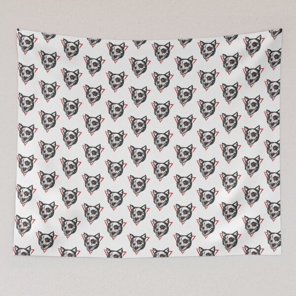 Item preview, Edgy Cat Skull Illustration – Gothic Animal Art Print ⭐⭐⭐⭐⭐ designed and sold by D-media.
