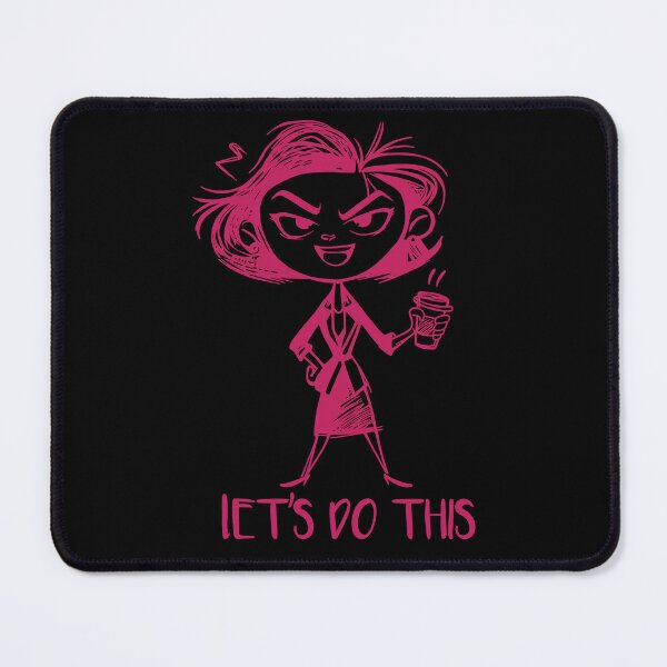 Item preview, Let’s Do This – Motivational Woman Coffee Illustration  designed and sold by FMproject.