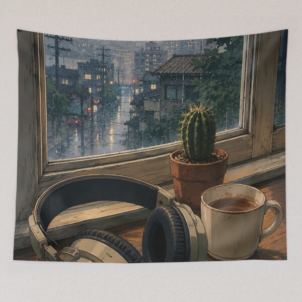 Item preview, Lofi Hip Hop: Rhythm and Rain designed and sold by bapupa.