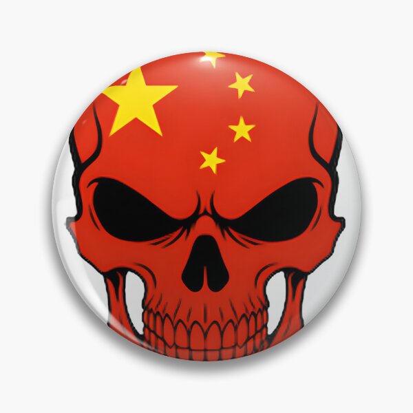 Item preview, China Skull Flag PERFECT GIFT FOR YOU AND FRIENDS designed and sold by D-media.
