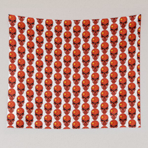 Item preview, China Skull Flag PERFECT GIFT FOR YOU AND FRIENDS designed and sold by D-media.